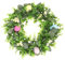 Künstliche Eukalyptus Kranz Ostereier Girlande Blumen Türkranz Osterkranz Frühlingskranz Türschild Blumenkranz Dekokranz Kunstblumen Wandkranz Osterdeko Eier Wohnzimmer Wanddeko Landhaus Ostern Deko