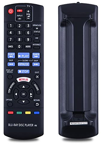 New N2QAYB001029 Replacement Remote Control for Panasonic for Blu Ray Disc DVD Player, Compatible With DMP-BD83 DMP-BD833 DMP-BD84 DMP-BD843 DMP-BDT165 DMPBDT167 DMP-BDT168