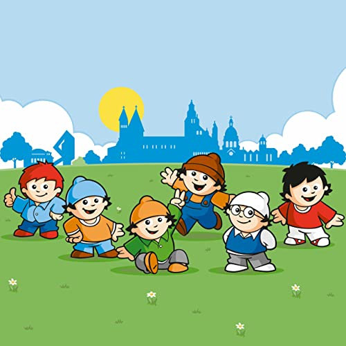 marburg Tapete Grün Mainzelmännchen ZDF Fußball WM Maskottchen für Kinderzimmer Jungen Mädchen Vliestapete