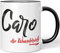 JUNIWORDS Tasse, Caro, die Wundervolle, Schwarz (5218961)