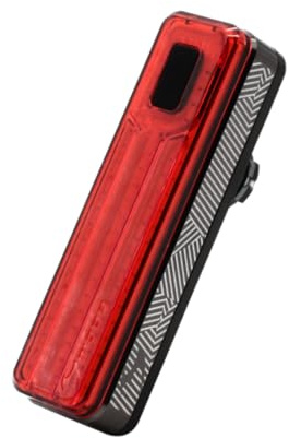 Moon Light the Way You Ride On Helix Sense 250 Lumens IPX7 Rechargeable Rear Cycle Light, Built-in Battery, Max Runtime 100 Hours, Black