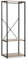 HOMN LIVING Armario vestidor Julia 2 estantes 1 Barra, Color Roble/Negro, 60 cm (Ancho) 40,4 cm (Profundo) 167 cm (Altura)