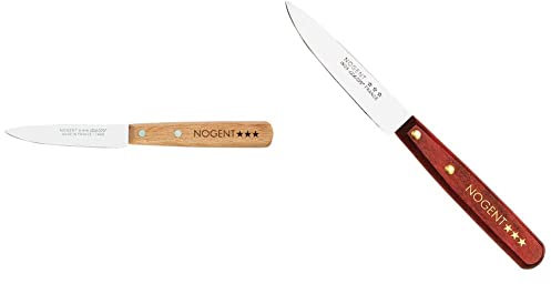 NOGENT*** COUTEAU D'OFFICE 9cm CLASSIC BOIS HÊTRE - LISSE 3 Etoiles 02000B Couteau Office Lisse Classic Bois
