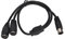 Cable Midi Adaptador Y Divisor DIN de 5 Pines, Midi de 5 Pines Macho a 2 DIN de 5 Pines Hembra, Cable de Audio de Extensión, 1,6 Pies