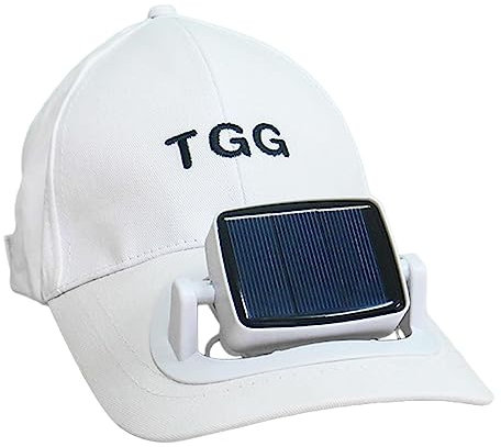 Luckxing Solar-Lüfterkappe Solar-Fan-Mützen Für Herren Sonnenschutzhut Sommer Fan Cooling Baseball Hat Solar-Fan-Hüte Männer Hut Mit Solarladefunktion Golf Solar Ventilator Camping Sport Outdoor