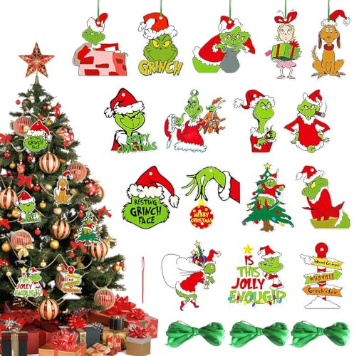 GAROMIA 32 Grinch decorazioni natalizie, Grinch decorazione natalizia, decorazione natalizia, decorazione natalizia