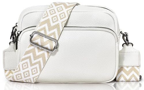 GASSDA Umhängetasche Damen Kleine Handtasche Damen PU Leder Crossbody Bag Moderne Taschen mit Abnehmbarem Schultergurt