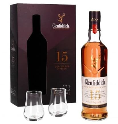 Glenfiddich 15 ans coffret 2 verres