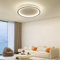 Mikeru 60cm LED Round Ceiling Light, 3000K/4500K/6000K 3 Color Dimmable Contemporary Lighting 10% to 100% Slim Kitchen Ceiling Light with Remote Control for Garage, Lofts, Living Room