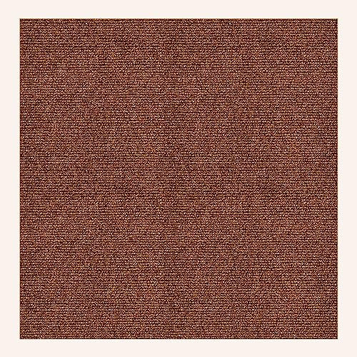 Jackfru Teppichfliesen selbstklebend, 30x30cm selbstliegend, 11 Stück Set 1m² Teppich Bodenbelag für Bettzimmer,Küche,Wohnzimmer (Braun-11 Stück)
