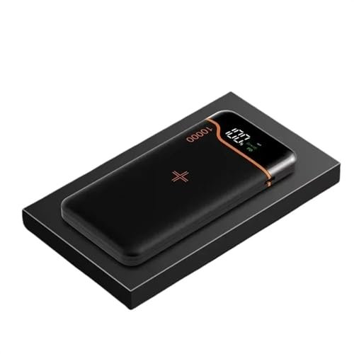 Power Bank Inalámbrico 20000mAh 22.5W Carga Súper Rápida 15W Gran Capacidad Compatible con iPhone Compatible con Xiaomi (Size : 10000mAh Black)