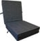 Katex - Klappmatratze 3-teilige – Matratze für Reisebett, Faltmatratze, Gästematratze, Faltbar-Klappbar, ideal auch zum Campen, Hocker/Sitzblock, Bezug ist Machinenwaschbar (Grau, 195x80x10cm)