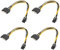 sourcing map Cavo adattatore di alimentazione PCI-Express da 15 pin a maschio a 6 pin, Connettore Scheda Video, 220 mm, confezione da 4