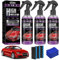 KIKVTER 3 Stück High Protection 3in1 Spray, 3 in 1 Beschichtungsspray, Auto Politur, Autobeschichtungsspray 3 in 1, Car Nano Kratzer Spray, Auto-Nano-Beschichtungsspray für Autos Motorräder