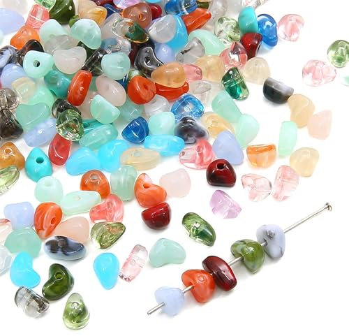 800 Stück Kristall Perlen Edelsteine Mit Loch Edelstein Perlen Zum Auffädeln Für Armbänder Ketten Ohrringe Schmuck Machen Crafting Natürlichen Unregelmäßige Gebohrt Diy Edelsteine 5-8mm