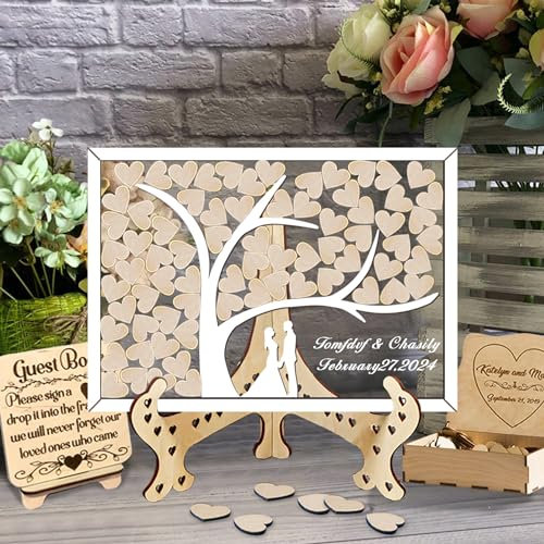 Libro Degli Ospiti Di Matrimonio Personalizzato Nome E Data Libro Degli Ospiti Di Matrimonio A Forma Di Albero Per Decorazioni Di Matrimonio Rustico Festa Di Compleanno (stile 11)
