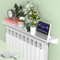 GXHYSW Radiator Cover White, Storage Radiator Shelf No Drilling, Aluminum Alloy Radiator Covers Maximize Space Efficient Heating for Living Room Hallway Bedroom,Width 14.5cm; Length 90cm