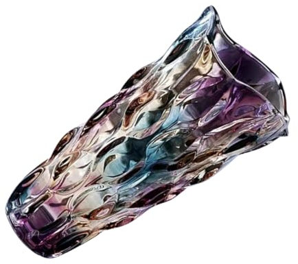 HOLIDYOYO Jarrón De Vidrio Grueso Moderno Para Flores Decorativo y Elegante Para Centros De Mesa Salón y Comedor Diseño Nórdico Apto Para Arreglos Frescos y Secos