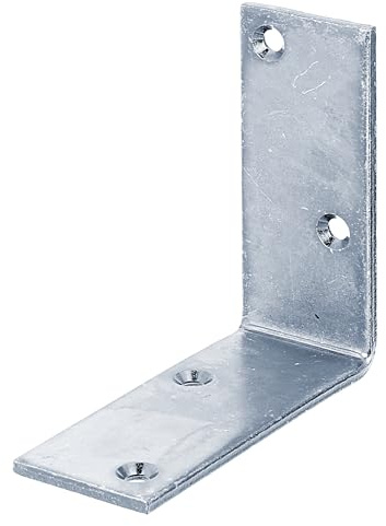 Alberts 823962 Balkenwinkel | schmal | galvanisch blau verzinkt | 100 x 100 x 40 mm | 20er Set