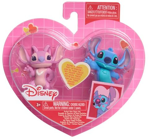 Just Play Disney Stitch Valentine Pairs Figure Set, Kids Toys for Ages 3 Up by