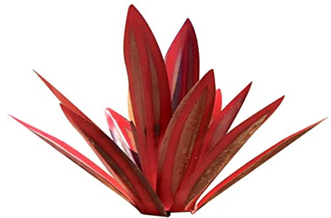 Plantes D'Agave En MéTal 13,78 PoucesDéCor ExtéRieur Tequila Sculpture Rustique Agave En MéTal Art De Cour Sculpture D'Agave Statue De Jardin DéCoration De Cour Ornement Vin Rouge Agave Plantes En MéT