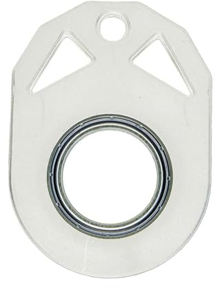 Shienfir Adultes Doigt Spinner soulagement du Stress Porte-clés Robuste anxiété Portable Voyage Enfants Adolescents Mini Anneau en métal Filature Jouet Anniversaire Blanc