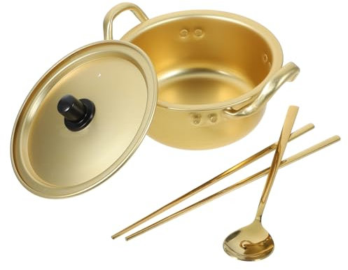 Ciieeo Ramen Pot Set Korean Noodle Bowl Instant Noodle Pot Easy to Move Handle Design