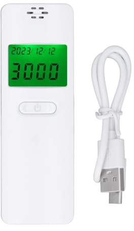 FLEXMAN Alkoholtester, ABS Sensor mit Hoher Empfindlichkeit, Tragbarer Atemtester, Hochpräziser Halbleiter Alkoholtester Zur Erkennung von Trunkenheit Am Steuer
