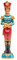 Lamart Noel by Soldatino Schiaccianoci di Natale con Piatti 33cm Azzurro Decorazione di Natale