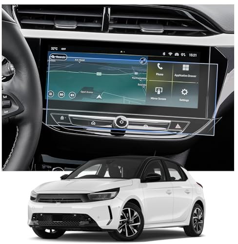 CDEFG Compatible con Opel Corsa F Corsa-e 2024 2025 Facelift Navigation Protector de pantalla 4H resistente a los arañazos 10 pulgadas GPS Protector de pantalla Navi Folie Corsa 2024 Accesorios