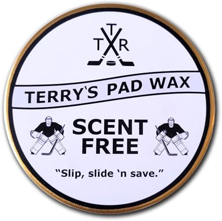 Terry's Pad Wax – Duftfrei (Slick Torwart Pad Wachs) für Hockey-Torhüter, erhöhte Rutsche, wasserabweisend