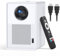 QIAOLET 2025 Projector 4k【Netflix Officially & Google TV & Dolby Audio】Google Voice Assistant 1200 ANSI Native 1080P, 6D Correction & Auto Focus, WiFi 6 Bluetooth 50% Zoom 300'' Projector Home Cinema