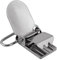 Silbermetall -HAUSPERS -Klammern Schnuller Clips Halter Reparaturteile Accessoire Metall -Hosenträger Clips Ersatz Schwere Robuste Verbindungsklammern Clips (25mm)