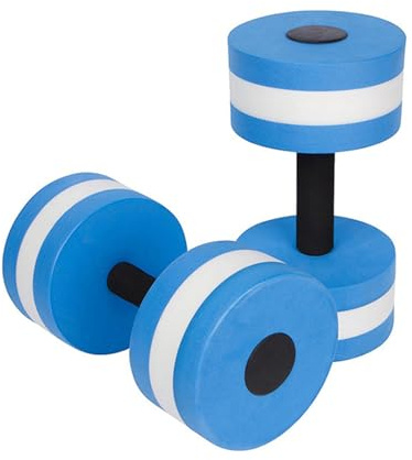 2 Stück Wassergymnastik Hanteln, Hochdichtem Schaumstoff Aqua Fitness Hanteln, Wasserübung Kurzhanteln für Aqua Fitness, Wasserhanteln Wassersport Hantel für Erwachsene