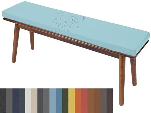 PLCIVSA Wasserfeste Sitzkissen Outdoor Für Bank Bankkissen Bankauflage für Gartenbank 5 cm Dicke Kunstleder rutschfeste Abnehmbare,für Fensterbank,Schaukel Terrasse Drinnen(Color9,70x40x5cm)
