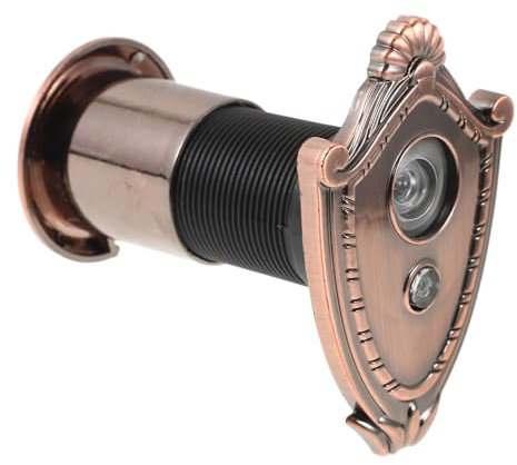 NUOBESTY Doorbell Cat Eye Door Peephole Viewer for Home Hotel Security Door Bell Peephole Viewer Plate