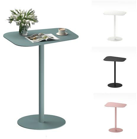 FLEXISPOT Beistelltisch für Wohnzimmer, Bett, Balkon oder Garten – Als Sofatisch, Nachttisch oder Outdoor-Tisch nutzbar – für drinnen & draußen, einfache Montage, Stahl – Modernes Graublau