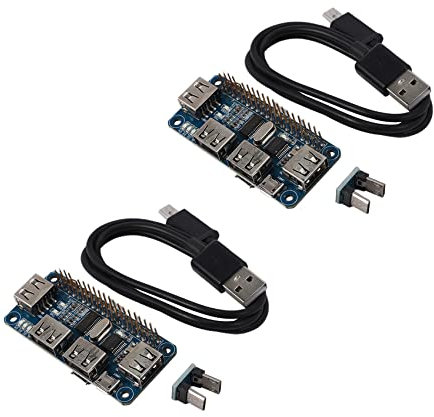 Remingtape 2X USB Hub Hat mit 4 Anschluss für 3/2 / Zero W Erweiterungs Karte USB zu Uart für Serielles Debugging