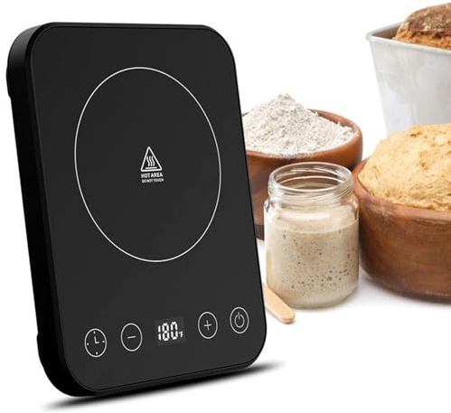 Tewzafiya Heizmatte für | Backgerät in der Küche | Heizmatte mit Timer und automatischer Einschaltung für Brot, Kaffee, Käse, Haus und Küche