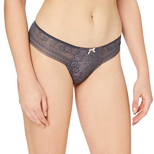 Rosa Faia Damen String Fleur, Grau (Anthracite 408), 38 EU (Herstellergröße: 32)