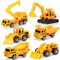Dreamon Spielzeugautos Bagger Baustellenfahrzeuge Kinder Lastwagen LKW Baufahrzeuge Fahrzeuge Spielzeug Set Mini Cars für Kinder ab 3 Jahren,6 Pcs Weihnachten Geschenke