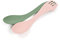 Light my Fire Unisex-Erwachsene BPA-Free Medium Spork Bio 2-Pack Besteck, Sandgrün & Dusty Pink, One Size