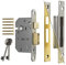 ERA 5 Lever Viscount Sashbolt Mortice Lock - 3 Reversible Backset with Chrome/Brass Finish
