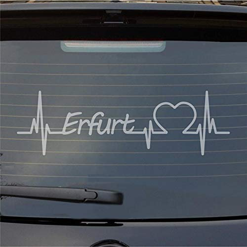 Hellweg Druckerei Erfurt Herzschlag Puls Stadt Liebe Auto Aufkleber Sticker Heckscheibenaufkleber