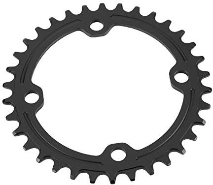Anillo de Cadena de Bicicleta 32/34/36 / 38T BCD 104 mm Acero manivela nica Cadena Piezas de reparacin de Anillo para Bicicleta de montaa(34T-Black)