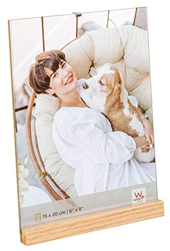 walther design Bilderrahmen natur 15 x 20 cm Holz-Portraitrahmen, Hochformat Simplicity YQ520P