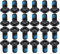 24 Pcs Bike Disk Brake Bolts T25 Colorful Bicycle Disc Brake Screws M5 x10mm/0.4in Steel Wear Resistance Disc Brake Rotor Bolts (black)