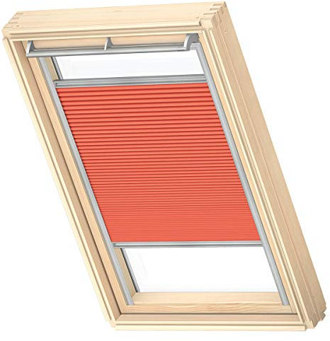 VELUX Original Wabenplissee, M08, Sanddorn, mit Grauer Führungsschiene