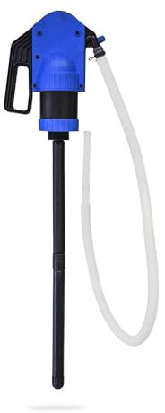 UNIVERSALE - Pompa a mano, ideale per carburanti, lubrificanti, acqua e altro ancora, portata 0,50 l/colpo della pompa, adattamento 50 mm, 3 punte telescopiche incluse, 39,6 x 23 x 14,7 cm