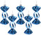 Christmas Concepts® Pack of 5-110mm Large Sweet Shaped Baubles - Shiny & Glitter Decorated - Christmas Baubles (Midnight Blue)